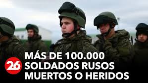 Más de 100.000 soldados de Rusia murieron o fueron heridos en la guerra con  Ucrania - YouTube